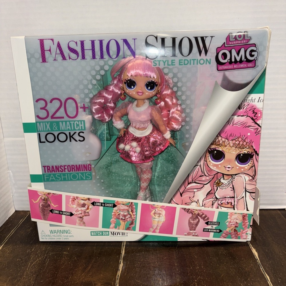 NIB LOL Surprise OMG Fashion Show Style Edition Larose Doll‎ Pink 320+ Looks New